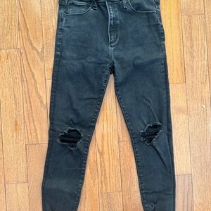 Abercrombie & Fitch High Rise Super Skinny Ankle Jeans